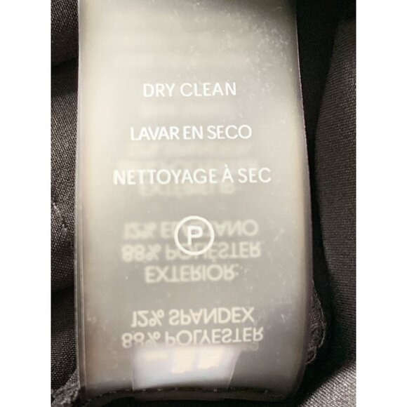 Calvin Klein Womens Black Wide-Leg Cropped Jumpsuit Size 8 3/4 Sleeves NWT 8749 - Picture 12 of 13